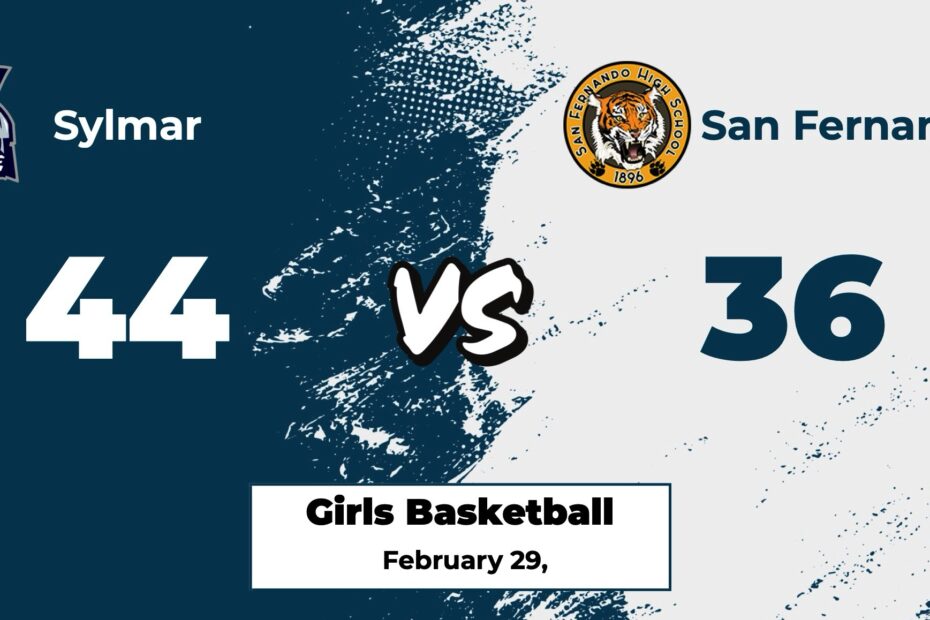 Sylmar 44, San Fernando 36. Girls Basketball.